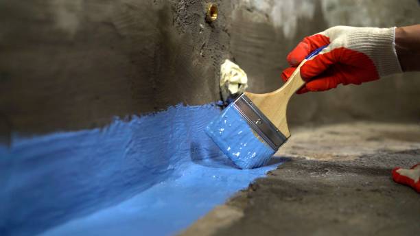 Commercial Waterproofing project at a Englewood, OH business property by SJ Waterproofing Pros